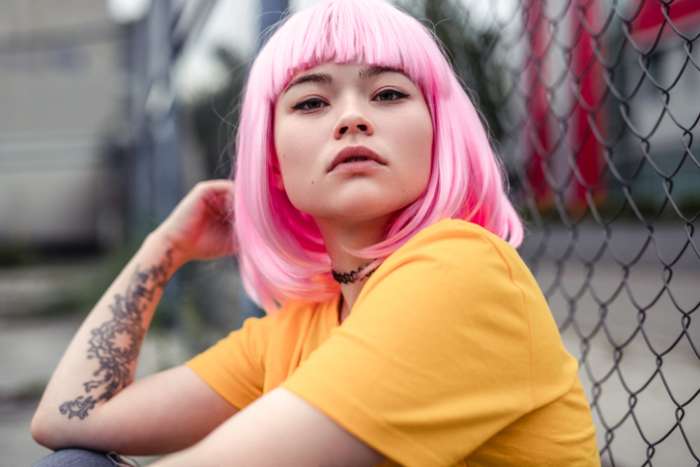 Tattooed teenager