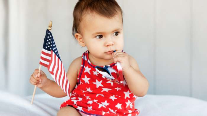 American baby girl