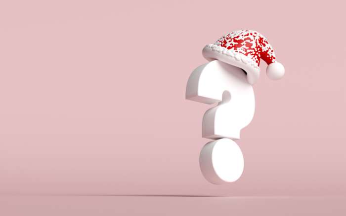 Christmas question mark