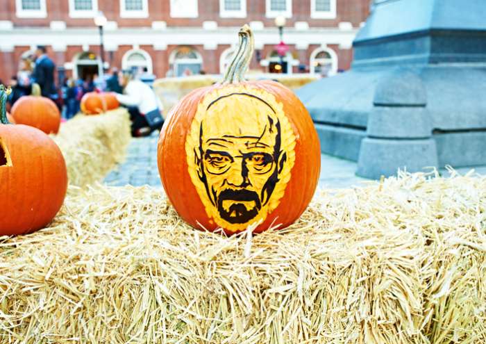 walter white pumpkin