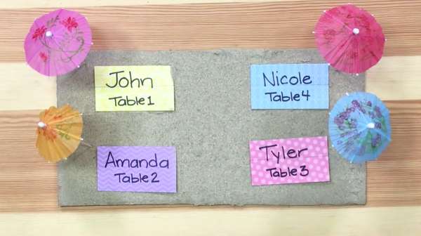 How to Make Beach Blanket Place Cards