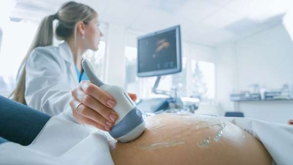 ultrasound of an ama pregnancy