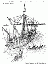 Christopher Columbus Coloring Page