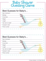 Baby Shower Guessing Game