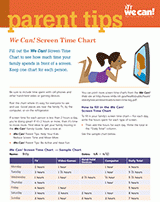 We Can!™ Screen Time Chart