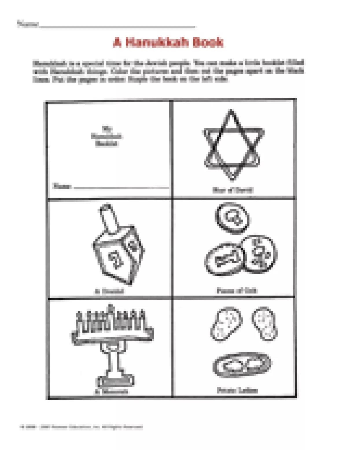 Hanukkah Printables FamilyEducation