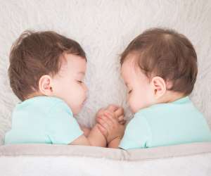 twin baby boys sleeping