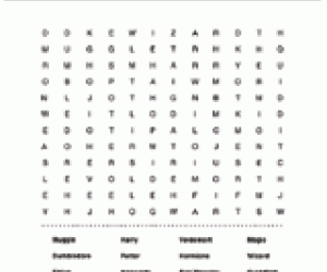 Harry Potter Word Search and Answer Key